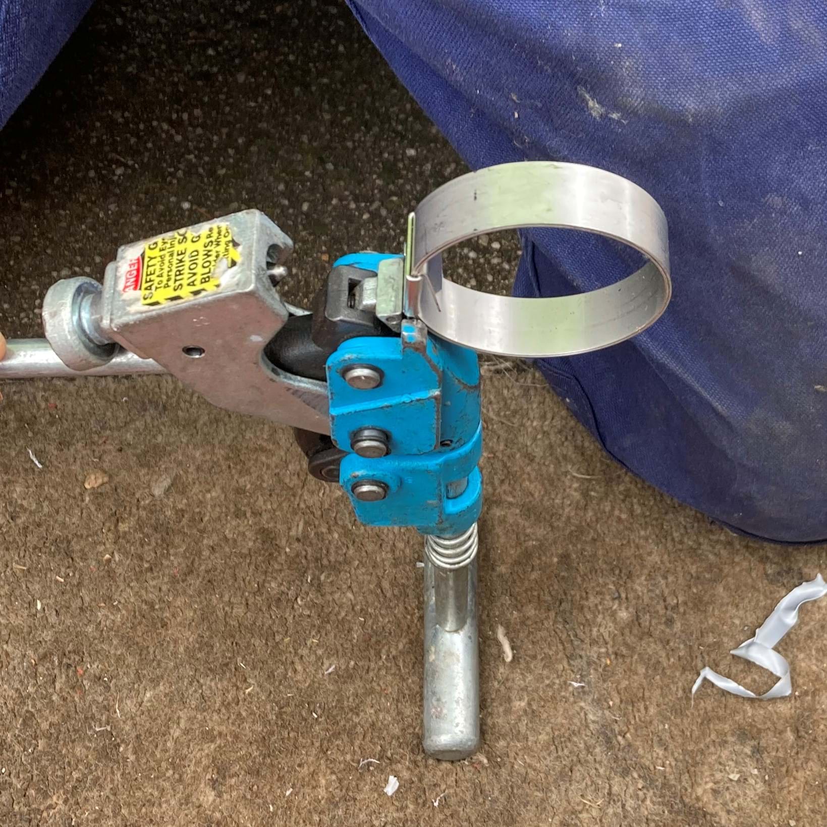 Band It clamp Tool and stainless steel clamps